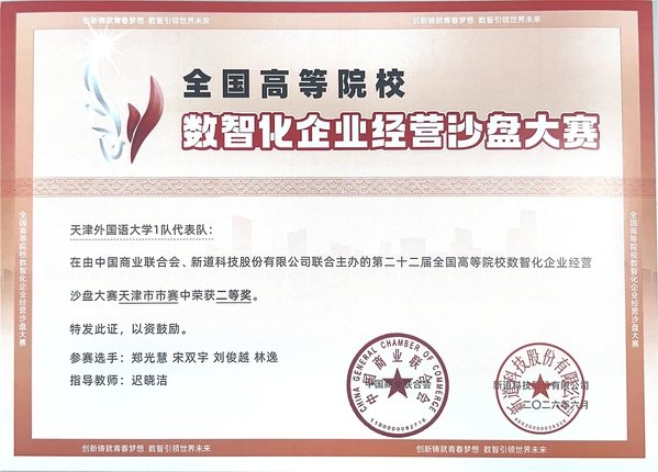 全国高等院校数智化企业经营沙盘大赛天
